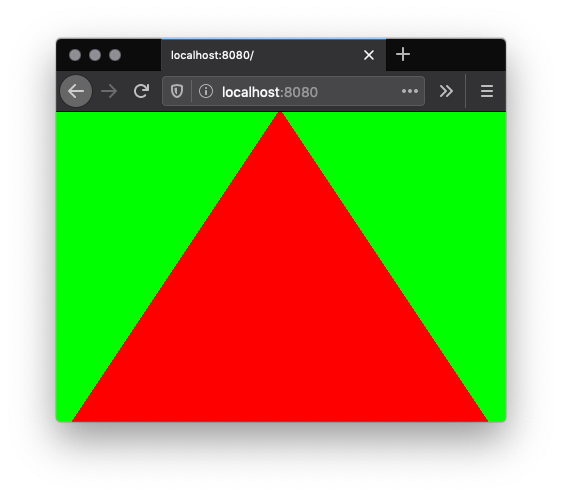 hello triangle in opengl es 2.0 example